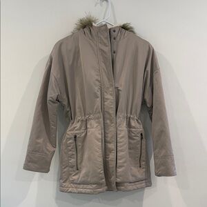 Banana Republic Beige Utility Jacket with Hood